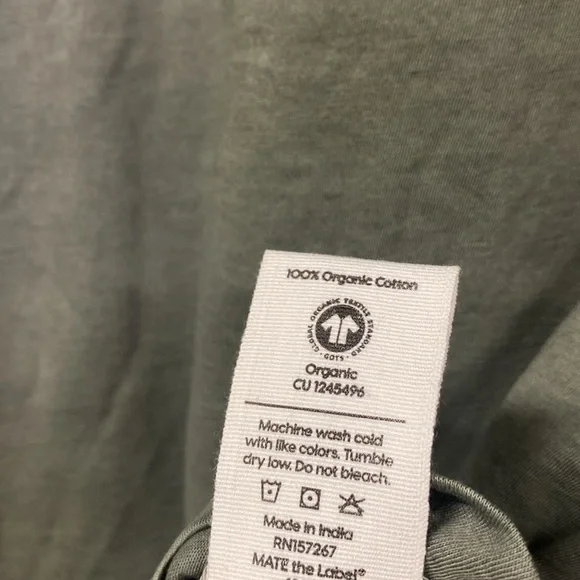 MATE the Label Organic Cotton Long Sleeve Tee In Forest - Picture 5 of 7